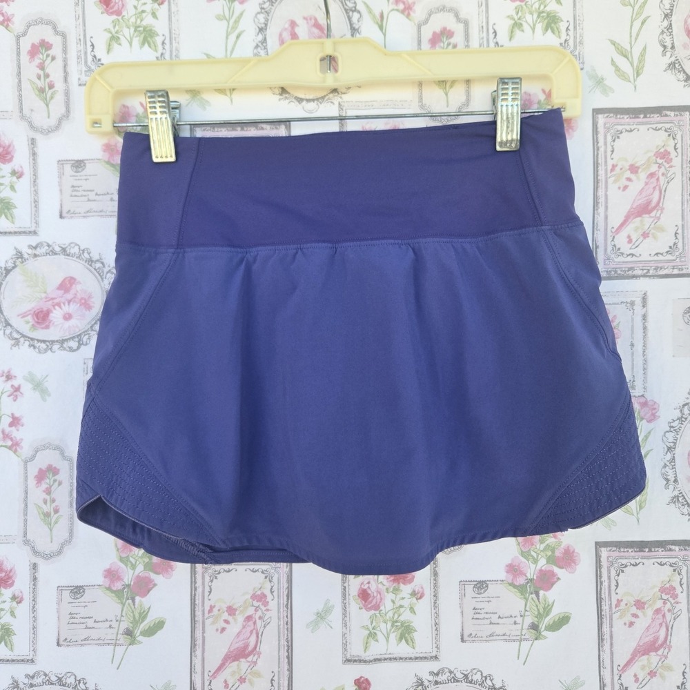Lululemon Motionful Skirt 3.5" Stony Grape Purple Women's Size 2 Activewear Run‎